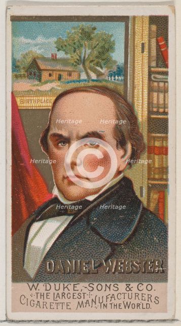 Daniel Webster, from the series Great Americans (N76) for Duke brand cigarettes, 1888., 1888. Creator: Unknown.
