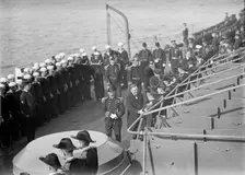 Daniels, Josephus, Secretary of The Navy, 1913-1921. Target Practice, 1913. Creator: Harris & Ewing