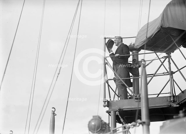 Daniels, Josephus, Secretary of The Navy, 1913-1921. Target Practice, 1913. Creator: Harris & Ewing.
