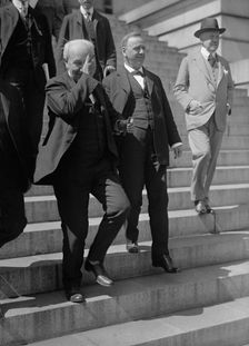 Daniels, Josephus, Secretary of The Navy, 1913-1921. with Edison, 1917. Creator: Harris & Ewing