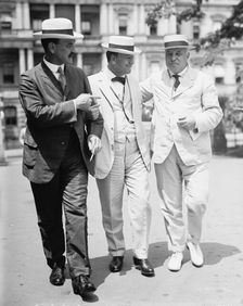 Daniels, Josephus, Secretary of The Navy, 1913-1921. with Lane And Houston, 1914. Creator: Harris & Ewing