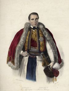 Danilo I (1826-1860), Prince of Montenegro, 1853. Artist: Anonymous