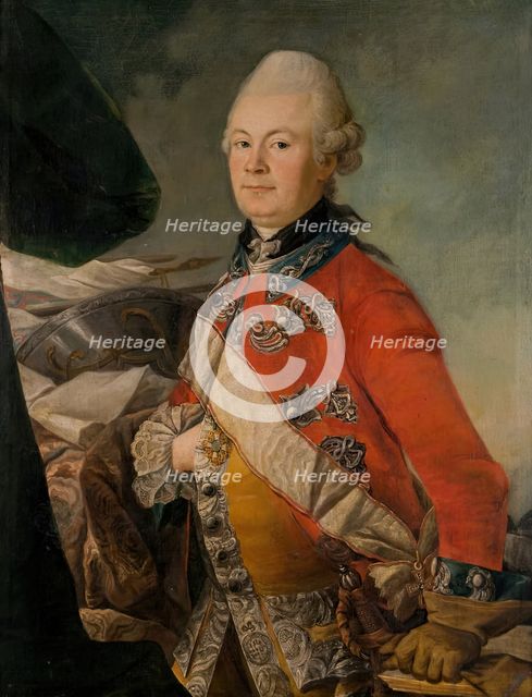 Danish officer of the Royal Guards of the Horse, (c1750s). Creator: Johan Horner.