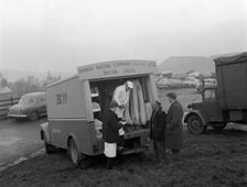 Danish Bacon Company wholesale lorry at Barnsley Market, South Yorkshire, 1961. Artist: Michael Walters