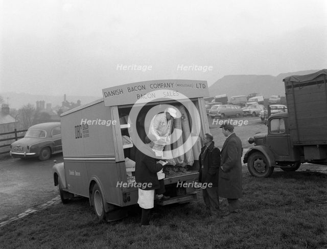 Danish Bacon Company wholesale lorry at Barnsley Market, South Yorkshire, 1961. Artist: Michael Walters