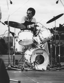 Dannie Richmond, Mingus Dynasty,Capital Radio Jazz Festival, Alexandra Palace, London, 1979. Creator: Brian Foskett