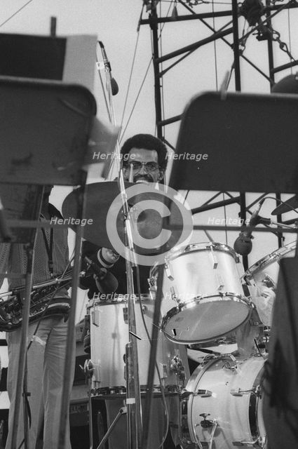 Dannie Richmond, Capital Jazz Festival, Alexandra Palace, London, 7/79. Creator: Brian O'Connor.