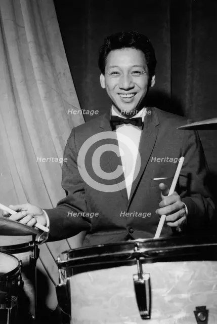 Danny Barcelona on stage on Day 2, Finsbury Park Astoria, London, 1962.  Creator: Brian Foskett.