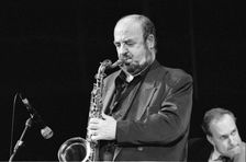 Danny Moss, Danny Moss Group, Brecon Jazz Festival, Powys, Wales, 2002. Creator: Brian O'Connor