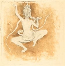 Danseuse Cobodgienne (Cambodian Dancer), 1897. Creator: Pierre Roche