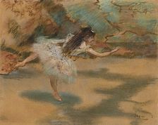 Danseuse sur une pointe (En pointe dancer), ca 1877. Creator: Degas, Edgar (1834-1917)