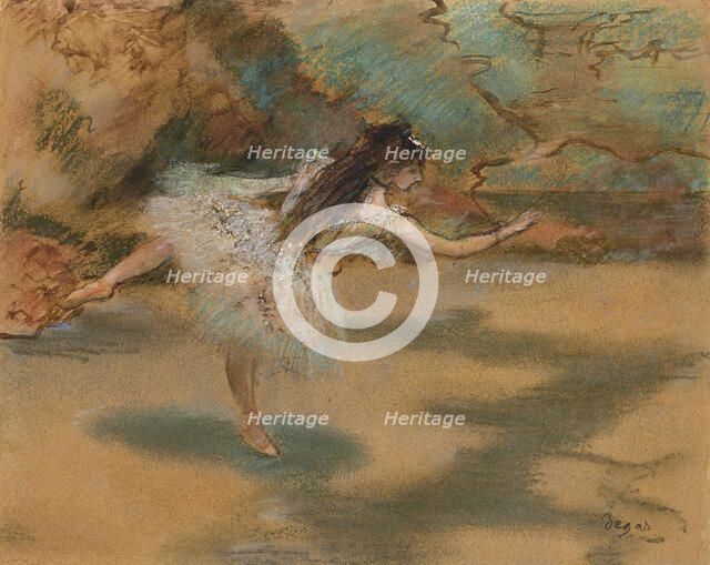 Danseuse sur une pointe (En pointe dancer), ca 1877. Creator: Degas, Edgar (1834-1917).