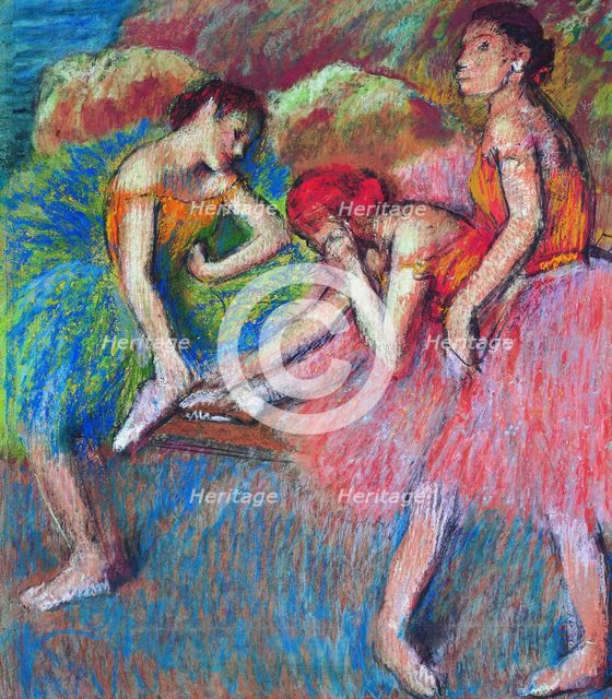 Danseuses au repos , c. 1898.