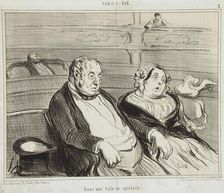 Dans une salle de spectacle, 1854. Creator: Honore Daumier