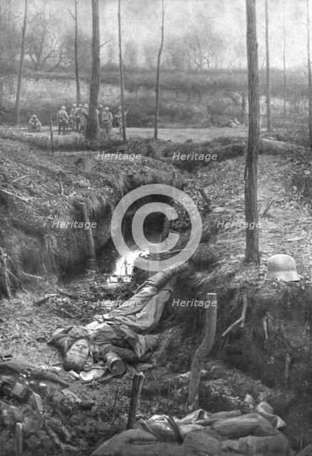 'Dans la Bataille; Un coin du parc du Plessis-de-Roye conserve par nos troupes..., 1918. Creator: Unknown.
