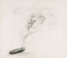 Dans la Fumé, 1800s. Creator: Jehan-Georges Vibert (French, 1840-1902)