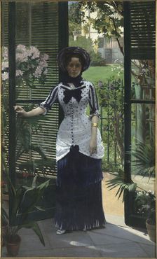 Dans la serre (In the Greenhouse), ca 1881. Creator: Bartholomé, Albert (1848-1928)