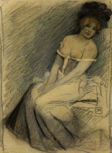 Dans l'attente, 1896. Creator: Rassenfosse, Armand (1862-1934)