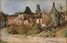 Dans le village de Craonnelle 1917. Creator: Francois Flameng