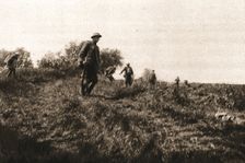 Dans le bataille; les troupes americaines entrant dans le combat, le 4 juin 1918, au Nord..., 1918. Creator: Unknown
