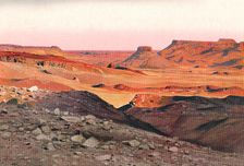 'Dans le desert de Libye; Le Nord-Est Africain 1914. Creator: Unknown