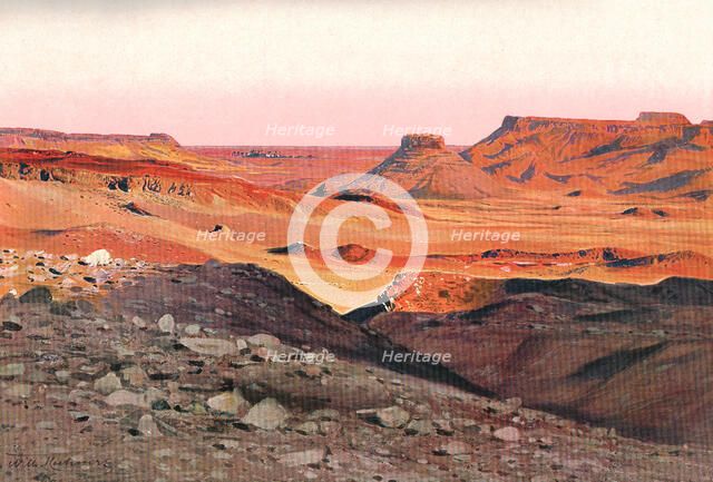 ''Dans le desert de Libye; Le Nord-Est Africain', 1914. Creator: Unknown.