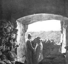 Dans les forts reconquis de Douaumont et de Vaux; casement du fort de Vaux..., 1916. Creator: Unknown