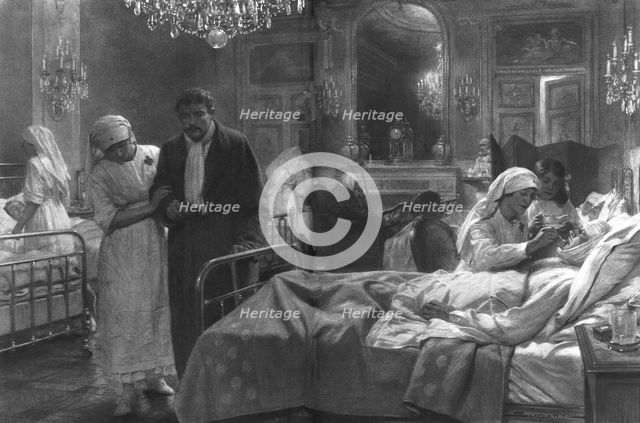 ''Dans les hotels et les Chateaux; les hotes choyes', 1914. Creator: J Simont.