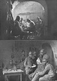 Dans les Souterrains du Chateau de Combles; En bas, une saile de pansement, dans un caveau don’t le Creator: Unknown