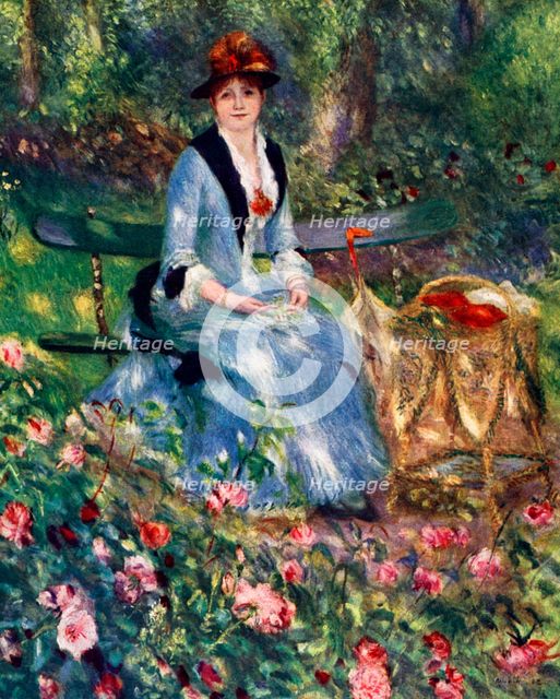 'Dans Les Roses', 1882, (1929). Artist: Pierre-Auguste Renoir