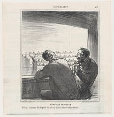 Dans les Tribunes, 1869. Creator: Honore Daumier