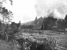 Dans les Vosges; Les progres de l'armee Dubail, du 4 au 14 aout 1914. Creator: Unknown