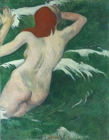 Dans les vagues, ou Ondine (In the Waves or Undine), 1889. Creator: Gauguin, Paul Eugéne Henri (1848-1903)