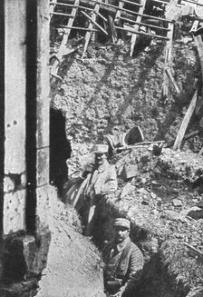 Dans Neuville-Saint-Vaast; Nous avions penetre, le 9 mai, dans Neuville 1915. Creator: Unknown