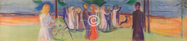 Dans på stranden (Reinhardt-frisen) (Dance on the Beach (The Reinhardt Frieze)), 1906-1907. Creator: Munch; Edvard (1863-1944).