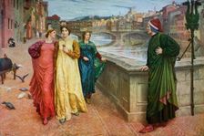 Dante and Beatrice 1883, (1912).Artist: Henry Holiday