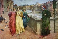 Dante and Beatrice 1883, (1912).Artist: Henry Holiday