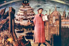Dante and his Poem the Divine Comedy 1465. Artist: Domenico di Michelino