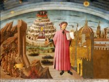 Dante and the Divine Comedy (The Comedy Illuminating Florence), 1464-1465. Artist: Domenico di Michelino