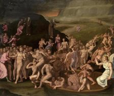 Dante and Vergilius on the Way to the Purgatory