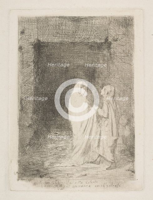 Dante and Virgil, 1857. Creator: Edgar Degas.