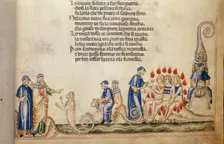 Dante and Virgil with Geryon, c1370. Creator: Anon