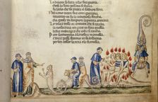 Dante and Virgil with Geryon, c1370. Creator: Anon