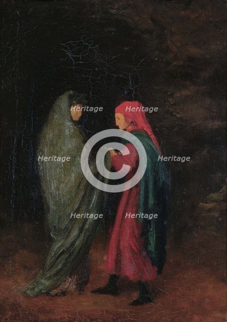 Dante and Virgil at the entrance to Hell, 1857-1858. Creator: Degas, Edgar (1834-1917).
