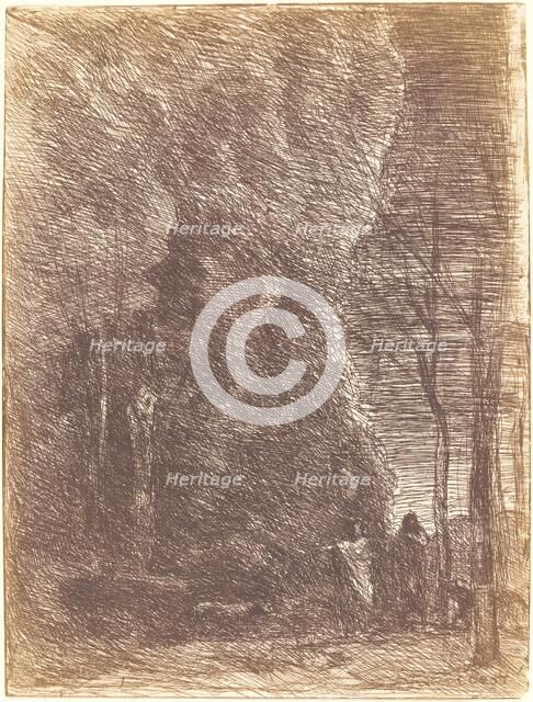 Dante and Virgil (Dante et Virgile), 1858. Creator: Jean-Baptiste-Camille Corot.