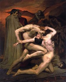Dante and Virgil in Hell 1850. Creator: William-Adolphe Bouguereau