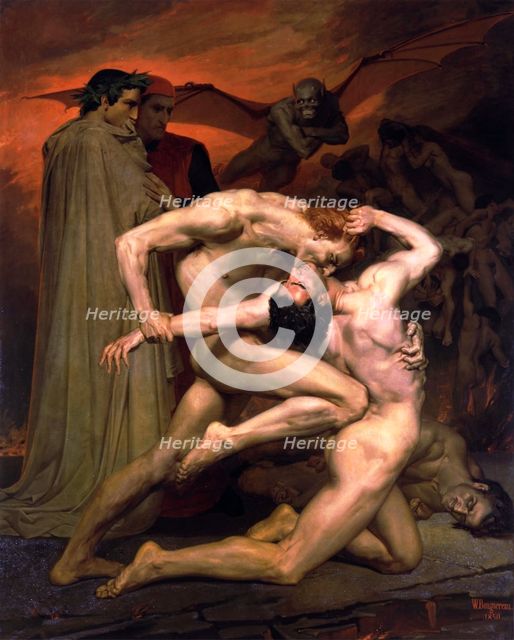 'Dante and Virgil in Hell', 1850.  Creator: William-Adolphe Bouguereau.