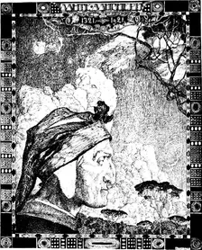 Dante Alighieri, medieval Italian poet, 1921. Artist: Aleksandr Golovin