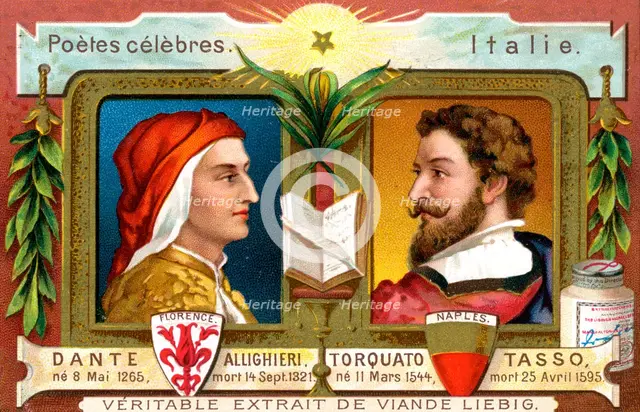 Dante Allighieri and Torquato Tasso, c1900. Artist: Unknown