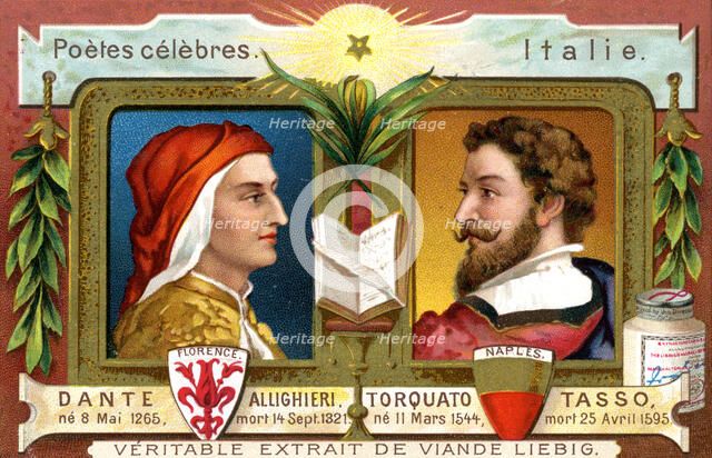Dante Allighieri and Torquato Tasso, c1900. Artist: Unknown